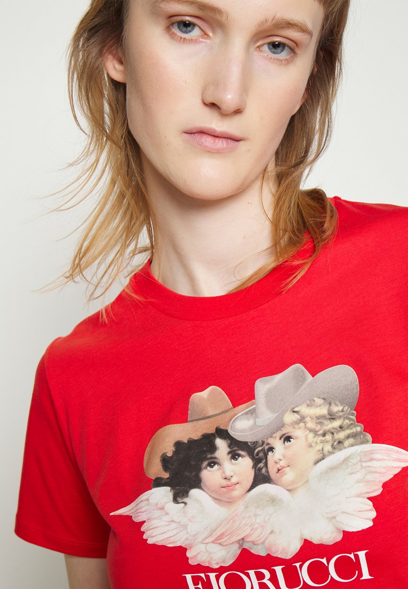 Damen Kleider | Fiorucci COWBOY ANGELS T-Shirt print red/rot - UI83700 Damen Kleider | Fiorucci COWBOY ANGELS T-Shirt print red/rot - UI83700