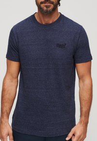 Superdry & Co VINTAGE LOGO  - T-shirt basic - dark indigo blue marl