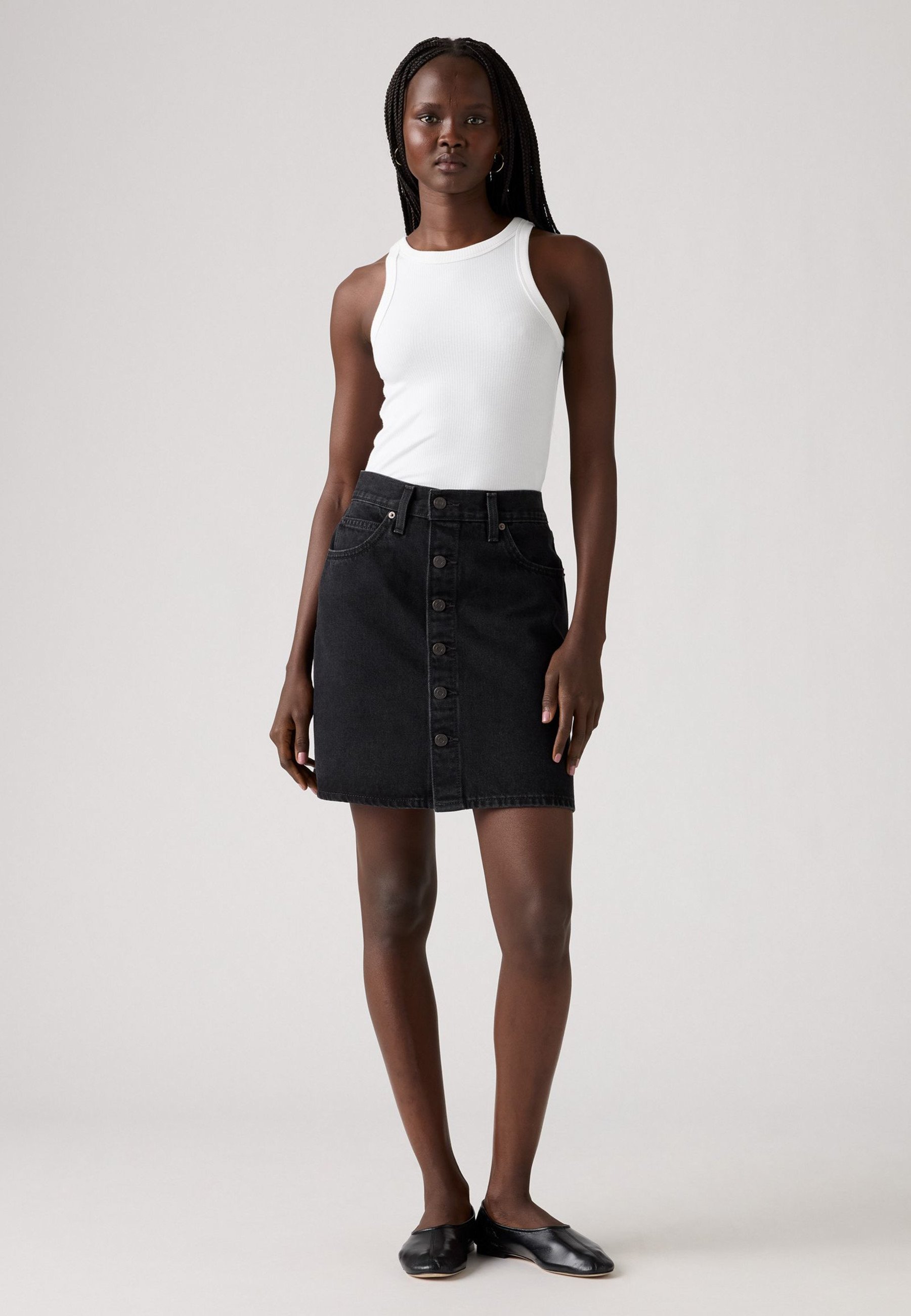 Minijupe jean ourlet effiloché - Femme | MANGO OUTLET France