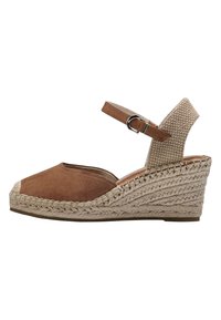 Tamaris - Plateausandalette - cognac Thumbnail-Bild 1