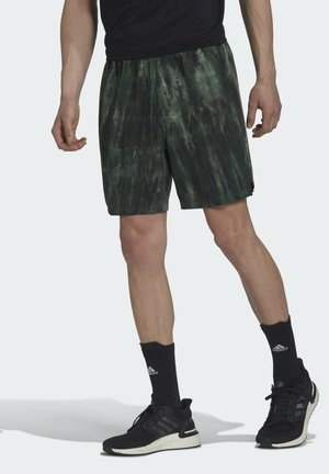 WORKOUT SPRAY DYE - Sports shorts - green