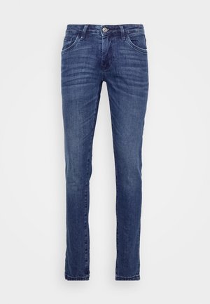 TROY - Jeans Slim Fit - used mid stone blue denim