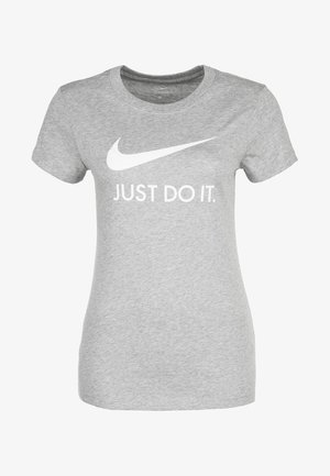 W NSW TEE JDI SLIM - Print T-shirt - dark grey heather/white