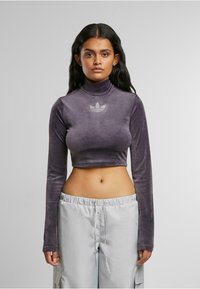 adidas Originals BLING CROP - Pitkähihainen paita - aurora black