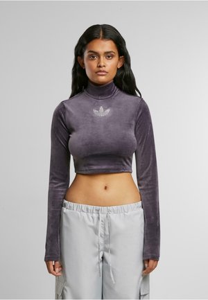 adidas Originals BLING CROP - Pitkähihainen paita - aurora black