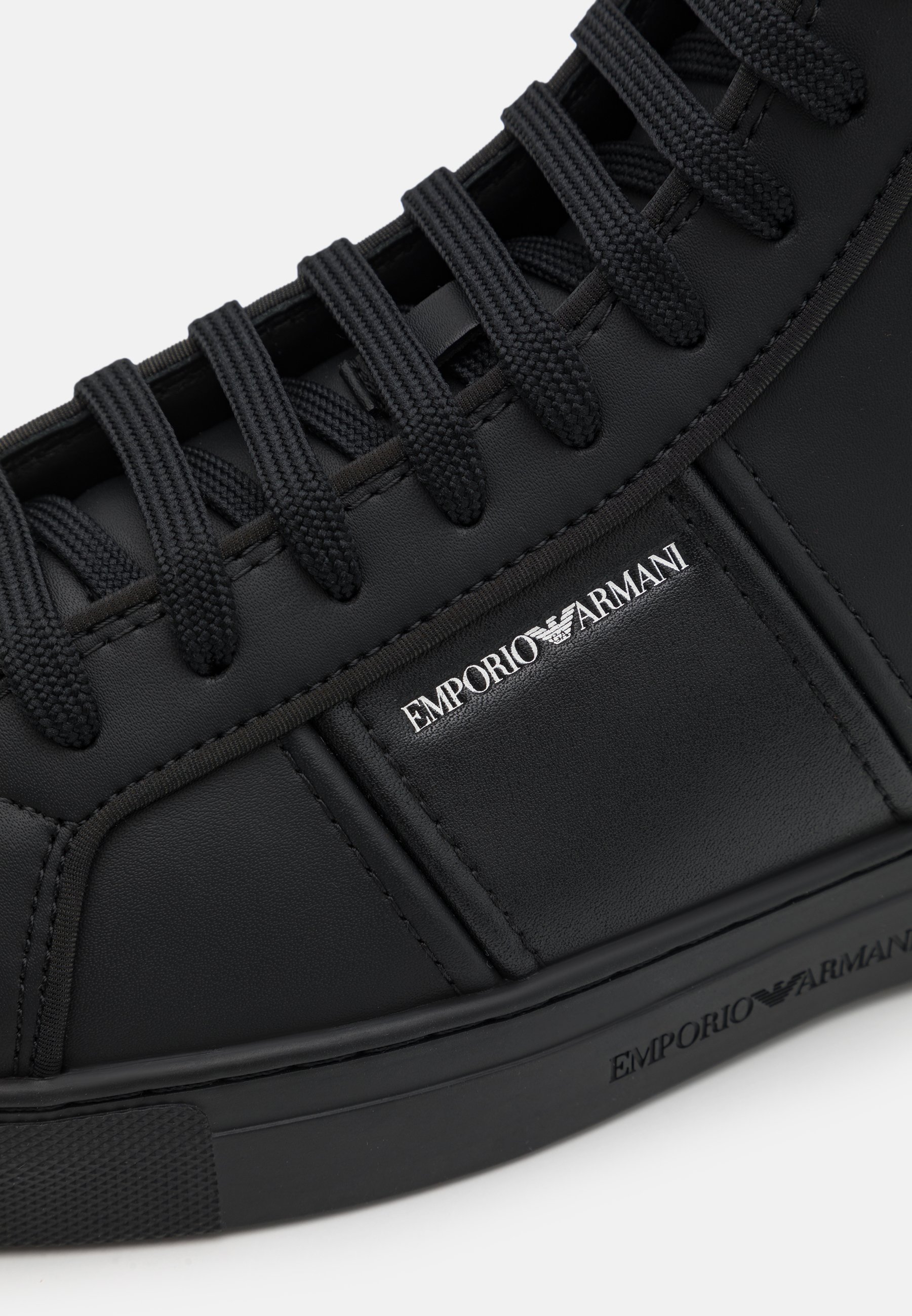 mens armani high top trainers