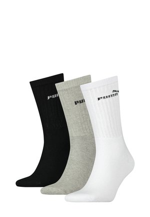 Puma, UNISEX 3 PAAR  - Socks - white grey black