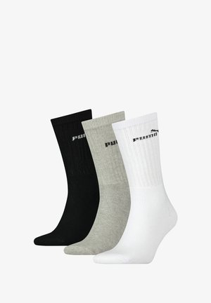 Puma, UNISEX 3 PAAR - Socks - white grey black