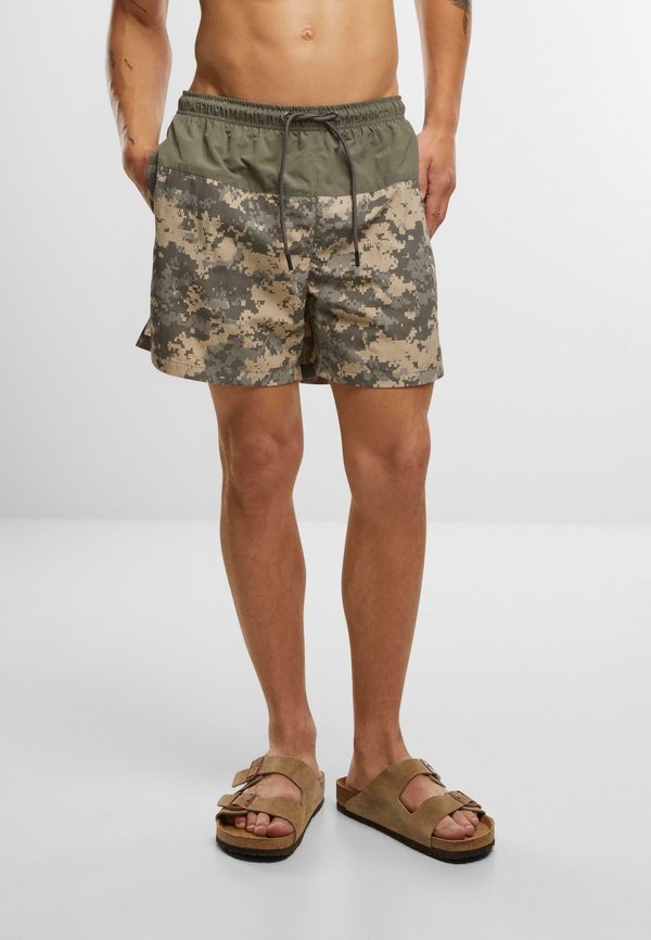 BASIC - Badeshorts - olive at digital