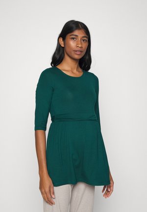 Anna Field MAMA FLARE TOP  - Μπλούζα με μακριά μανίκια - dark green