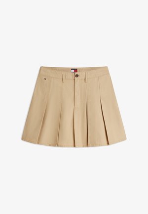Tommy Jeans, PLEATED MINI SKIRT - A-lijn rok - gentle gold