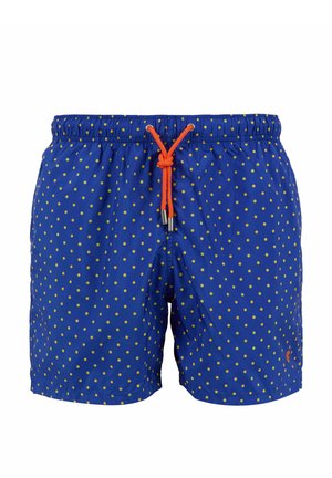 WITH POLKA DOT PATTERN - Shorts da mare - blue