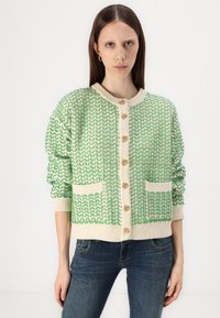 YAS YASGEA - Neuletakki - birch/medium green