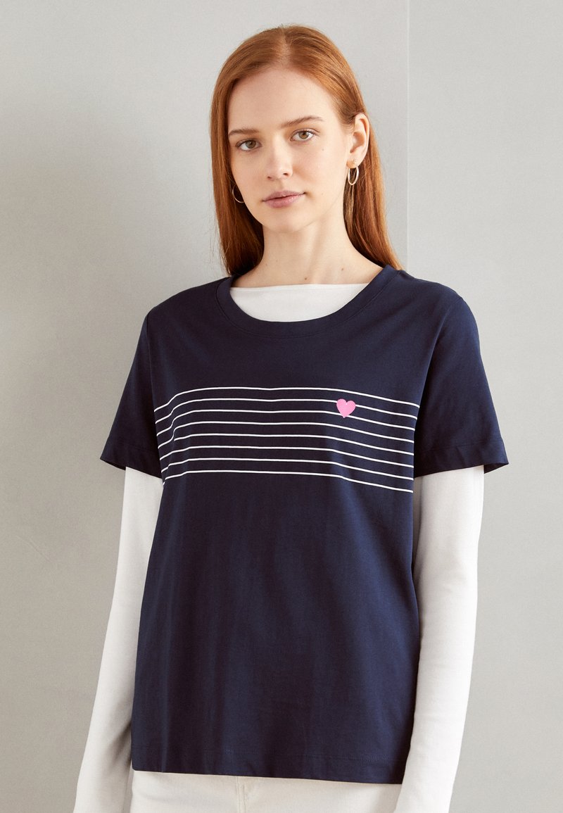 Esprit - TEE - T-shirt imprimé - navy, Agrandir