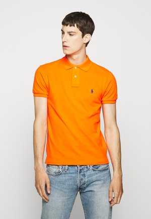 SLIM FIT MESH POLO SHIRT - Polo - sailing orange
