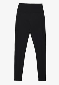 Even&Odd active ESSENTIAL FULL LENGTH HIGH RISE LEGGINGS WITH SIDE POCKET - Leggings - black