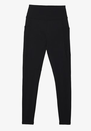 Even&Odd active ESSENTIAL FULL LENGTH HIGH RISE LEGGINGS WITH SIDE POCKET - Tights - black
