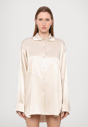 ABIGAIL SHIRT - Button-down blouse - silver