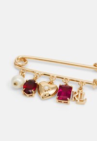 Lauren Ralph Lauren BOX PIN CHARM - Καρφίτσα - gold-coloured/pink