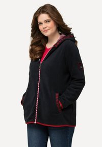 Ulla Popken Sudadera con cremallera - navy blue