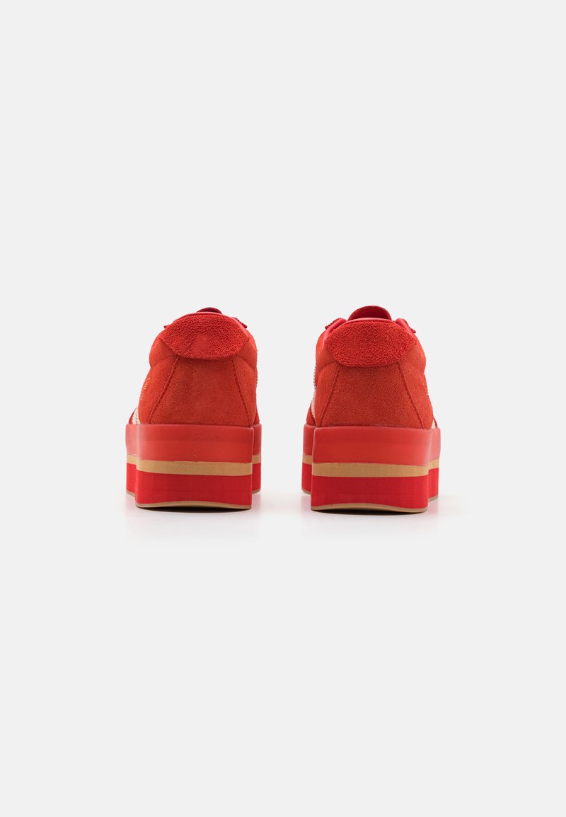 adidas gazelle silver green womens Adidas x Gucci Women's Gazelle Platform Red Velvet Low Top Sneakers