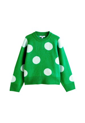 CREW NECK - Strickpullover - bright green spot