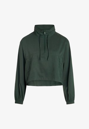 Girlfriend Collective HUMMINGBIRD HALF ZIP - Cortaviento - moss