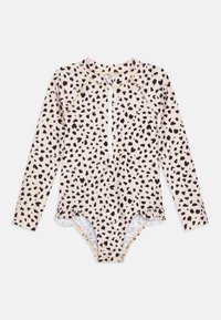 Lindex - SWIMSUIT UV LEO LONG SLEEVE - Badedrakt - light beige Miniatyrbilde 1