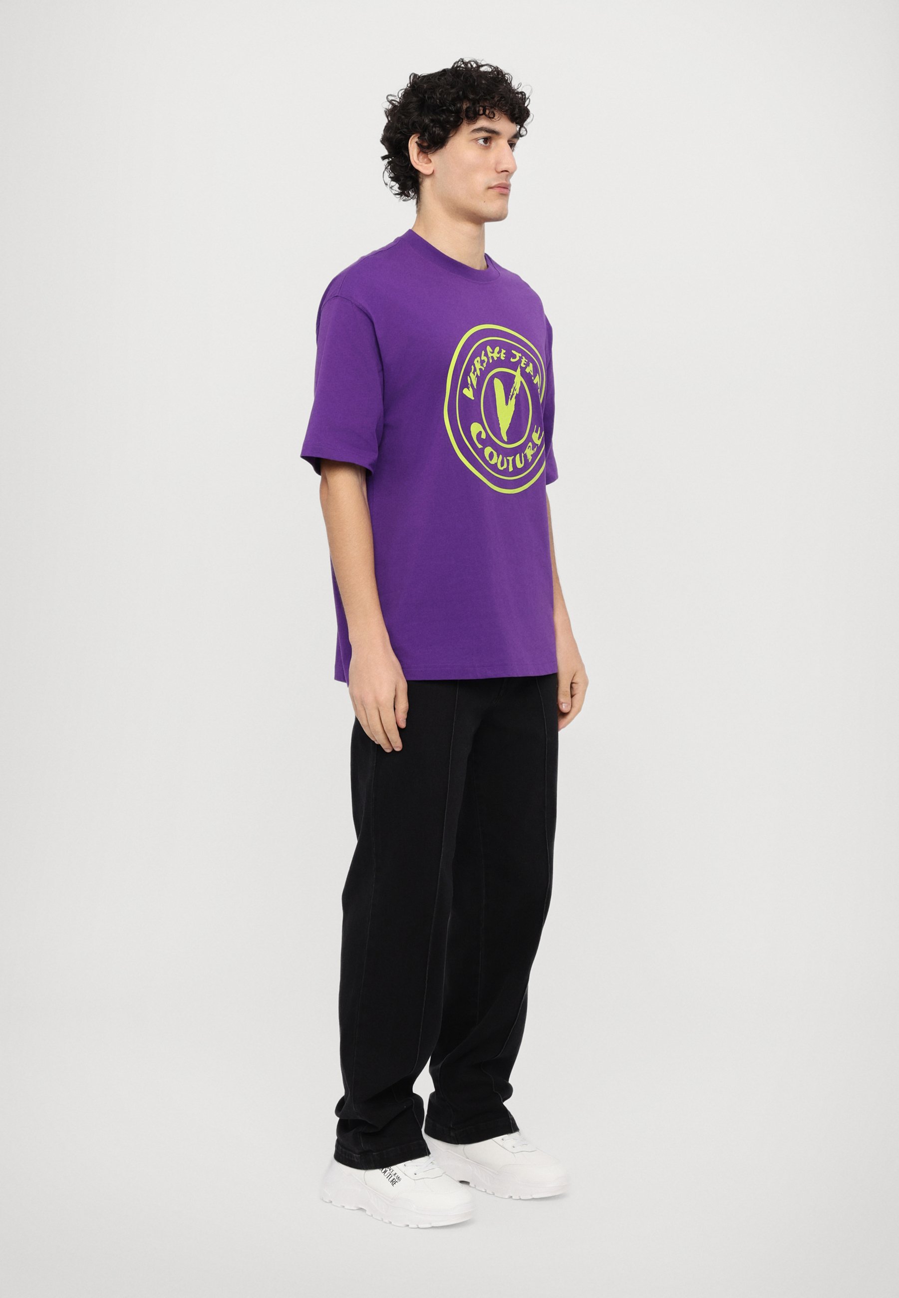 Versace Jeans Couture Print T-shirt - iris purple/purple Versace Jeans Couture Print T-shirt - iris purple/purple