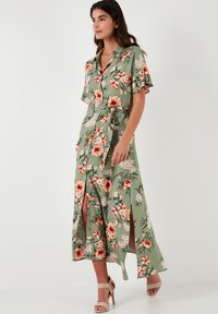 LELA REGULAR FIT - Maxi dress - olive