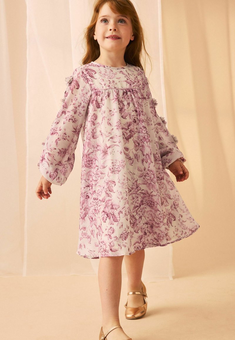 Laura Ashley HELEDD BLOOMS 3D FLOWER- REGULAR FIT - Freizeitkleid - ecru pink