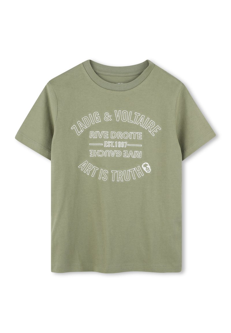 Zadig & Voltaire SHORT SLEEVES - T-shirt print - deep olive