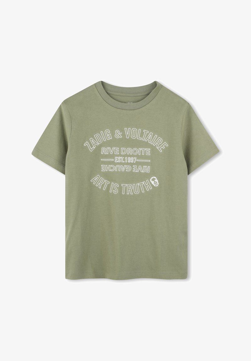 Zadig & Voltaire SHORT SLEEVES - T-shirt print - deep olive