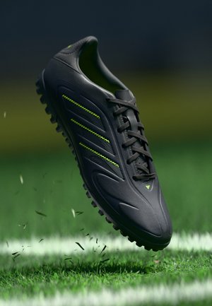 adidas Performance COPA PURE - Chaussures de foot multicrampons - core black/solid grey/lucid lemon