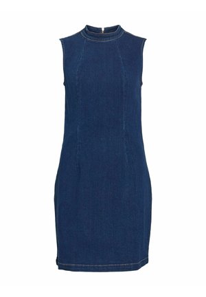 VILA, Vestido vaquero - dark blue denim
