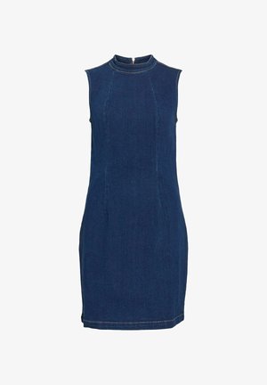 VILA, Vestido vaquero - dark blue denim