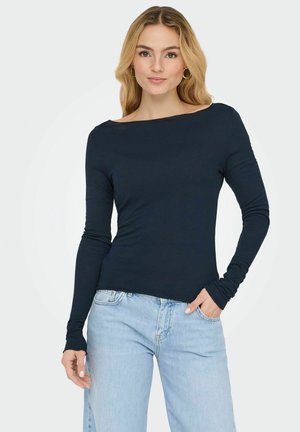 SUMA L/S BOATNECK JRS - T-shirt à manches longues - navy blazer