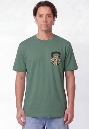 watapparel, NO PAIN, NO GAIN 01 UNISEX - T-shirt print - green bay