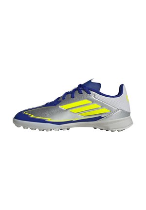 F50 LEAGUE TF MESSI - Scarpe da calcio per erba sintetica - silver metallic   solar yellow   lucid blue