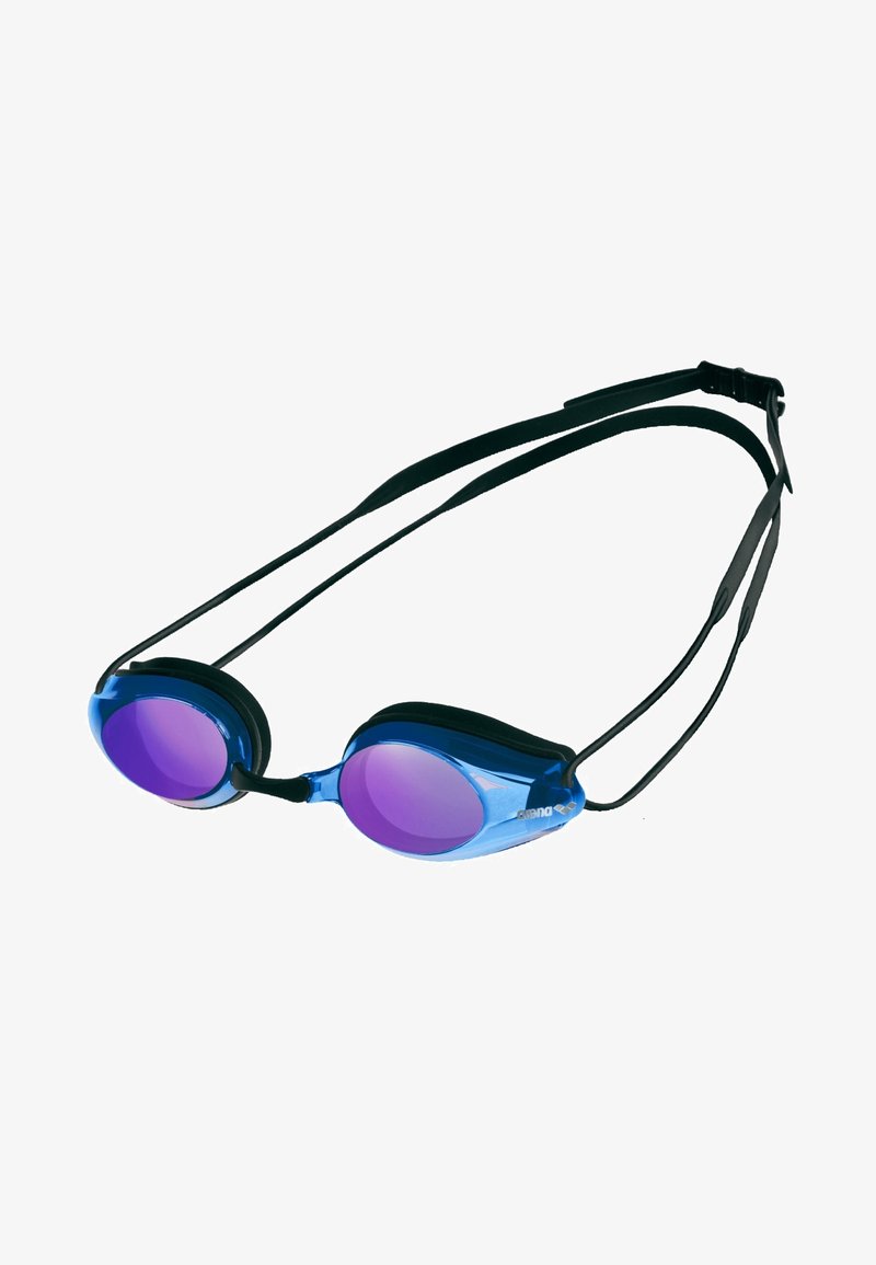 Arena TRACKS MIRROR - Gafas de natación - black-blue multi-black
