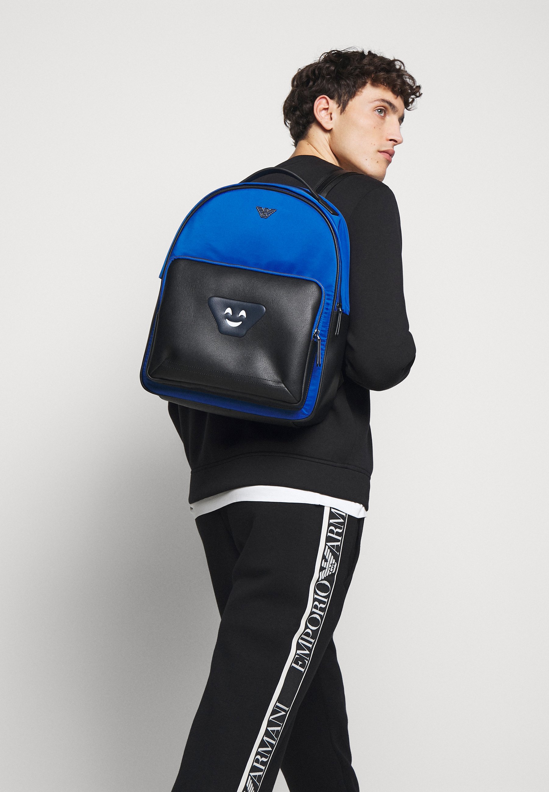 electric blue backpack