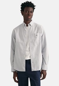 GANT Heren REG Oxford Banker Stripe Shirt Klassiek hemd, Perzisch Blue, Standaard, Persian Blue., S