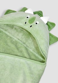 JoJo Maman Bébé LARGE HOODED REGULAR FIT - Badetuch - green dino