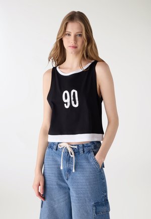 CON STAMPA NUMERO - Top - nero