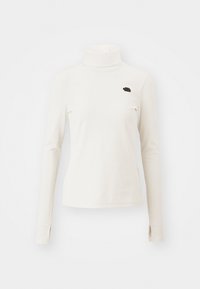 W L/S TURTLE NECK SLIM TEE - Langarmshirt - white dune
