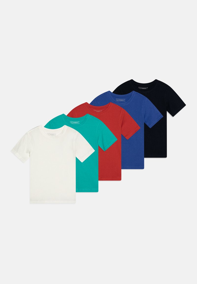 Friboo UNISEX 5 PACK - Paprasti marškinėliai - dark blue/red/blue
