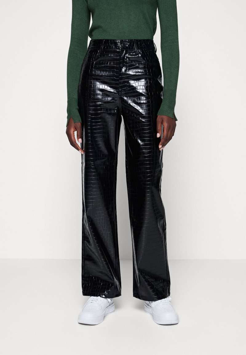 JJXX KENYA HW STRAIGHT NOOS - Kalhoty - black