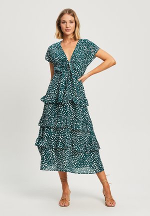 ALI MIDI - Day dress - tanzania spot emerald