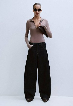 Relaxed fit jeans - sort