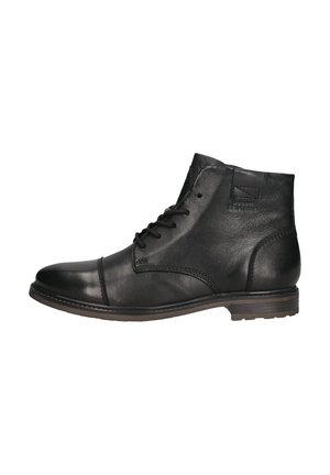 Schnürstiefelette - schwarz